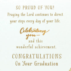 Follow the Lord Religious College Graduation Card