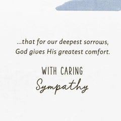 Heaven Understands Religious Sympathy Card for Family