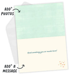 Home and Hearts Sending Love Custom Mother's Day Card