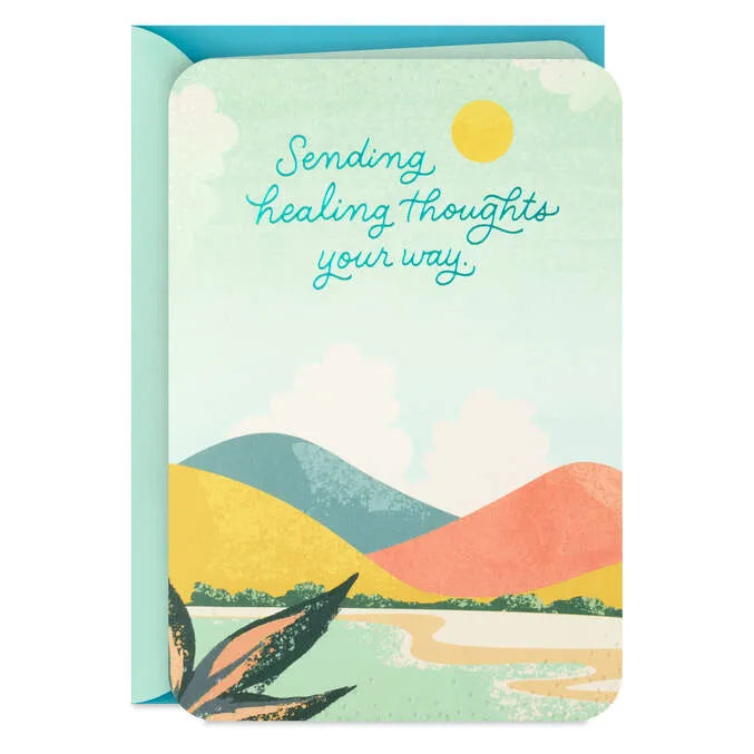 Sending Healing Thoughts Your Way Get Well Card