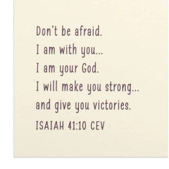 God Has Made You Strong Religious Encouragement Card