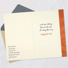 God Has Made You Strong Religious Encouragement Card