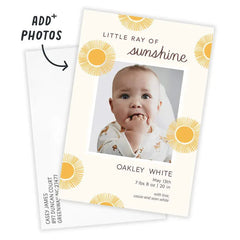 Ray of Sunshine Birth Announcement