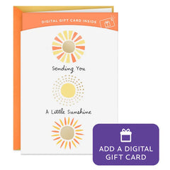 Sending You a Little Sunshine Gift Card Greeting Encouragement Card