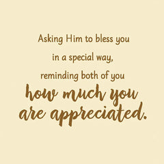 Gifted Couple, Grateful Church Religious Clergy Appreciation Card for Couple in Ministry