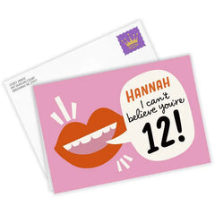 Can't Believe You’re Numbered Custom Birthday Card