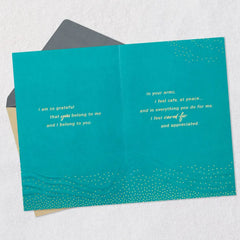 Grateful We Belong to Each Other Romantic Anniversary Card for Husband