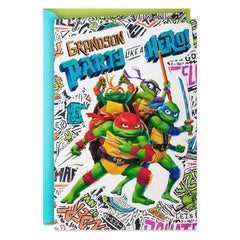 Teenage Mutant Ninja Turtles: Mutant Mayhem Party Like a Hero Birthday Card for Grandson