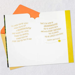 Lucky to Love You Birthday Card for Granddaughter
