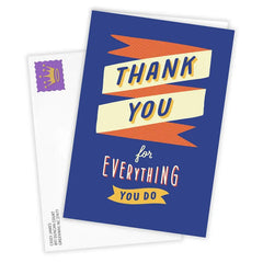 Your Hard Work and Support Is Noticed Custom Thank You Card