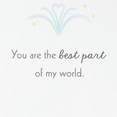 Disney The Little Mermaid You're the Best Part of My World Romantic Musical 3D Pop-Up Love Card With Light