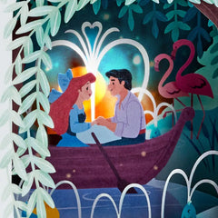 Disney The Little Mermaid You're the Best Part of My World Romantic Musical 3D Pop-Up Love Card With Light