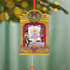 The Nutcracker Ballet Musical Papercraft Ornament With Motion