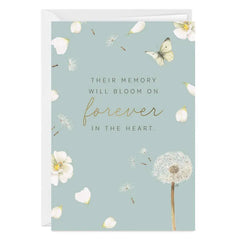 Marjolein Bastin Their Memory Will Bloom Forever Custom Sympathy Card