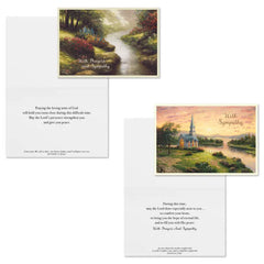 Thomas Kinkade Assorted Religious Sympathy Cards, Box of 12