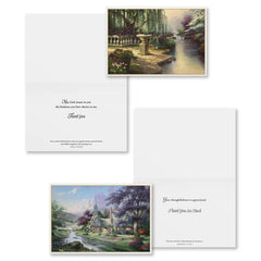 Thomas Kinkade Assorted Religious Thank You Cards, Box of 12