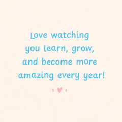 Love Watching You Grow 3rd Birthday Card