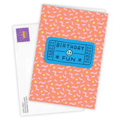 Fun Ticket Custom Birthday Card