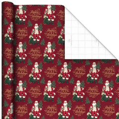 Tidings of Joy 3-Pack Assortment Wrapping Paper Roll Bundle, 120 sq. ft. total