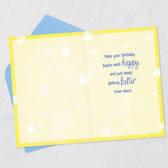 Happy, Happier, Happiest Birthday Card