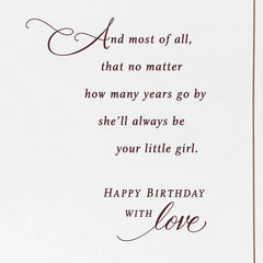 Always Be My Little Girl Birthday Card for Daughter