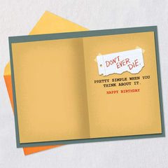 Top Secret Folder Funny Birthday Card
