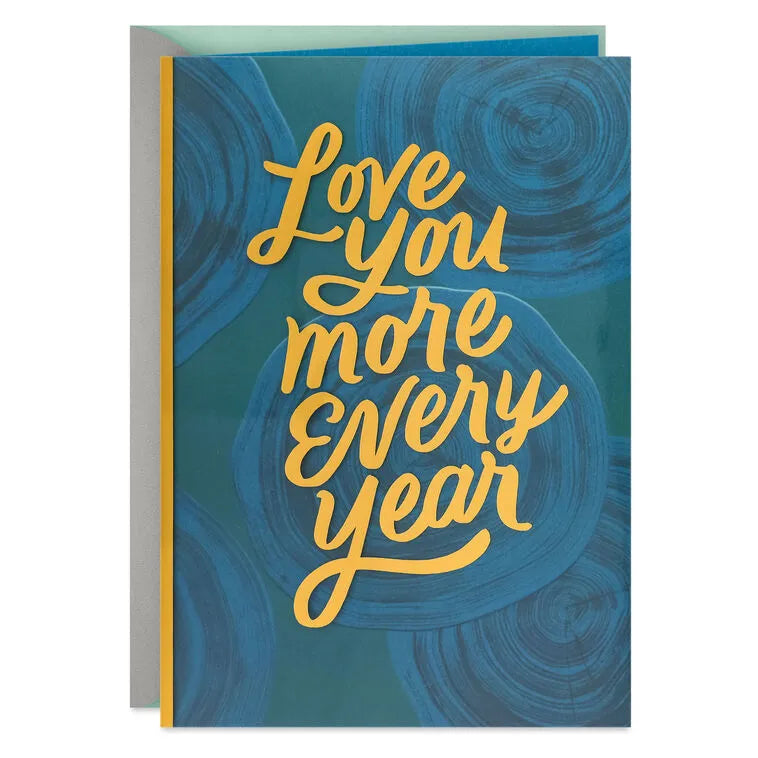 Love You More Every Year Birthday Card for Wife