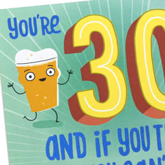 In Roman Numerals, It’s XXX 30th Pop-Up Birthday Card