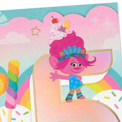 DreamWorks Animation Trolls Time to Shine Spanish-Language 5th Birthday Card