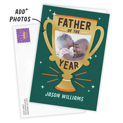 Vintage Father of the Year Custom Father's Day Card