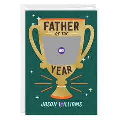 Vintage Father of the Year Custom Father's Day Card