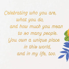 Godson, You Own a Unique Place in My Life Birthday Card