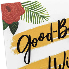 Good Wishes and Good Vibes Goodbye Card