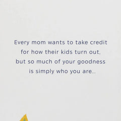 There's Goodness Inside of You Birthday Card for Son From Mom