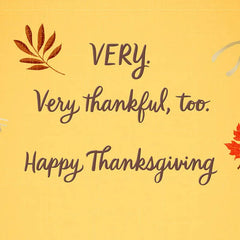 Very Lucky and Thankful Thanksgiving Card for Family