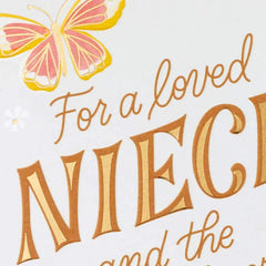 Surrounded by Love Wedding Card for Niece and Spouse