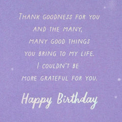 Thank Goodness for You Birthday Card for Friend