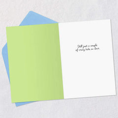 Crazy Kids in Love Funny Anniversary Card