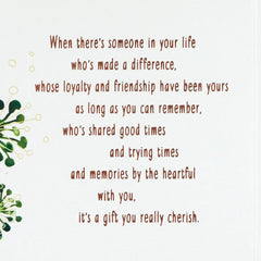 I Cherish Our Friendship Birthday Card for Brother