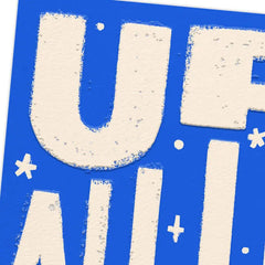 Up All Night Funny New Baby Card