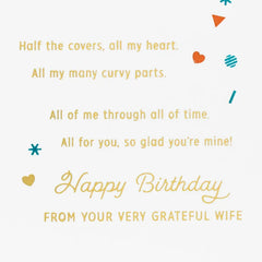 So Glad You're Mine Romantic Birthday Card for Husband