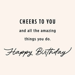 Cheers to Your Years Birthday Card