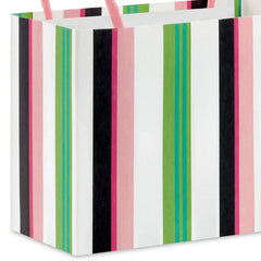 4" Pink Garden Floral Mini Horizontal Gift Bag Bundle