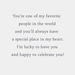 A Special Place in My Heart Birthday Card for Godmother