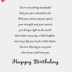 You Bring a Light to the World Birthday Card