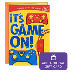 Game On Gift Card Greeting Birthday Card for Kids