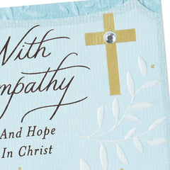 May You Find Hope and Strength Religious Sympathy Card
