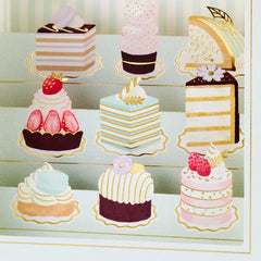 Retro Dessert Case 3D Pop-Up Birthday Card
