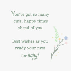 Vintage Ducklings New Baby Card