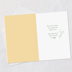 Vintage Ducklings New Baby Card